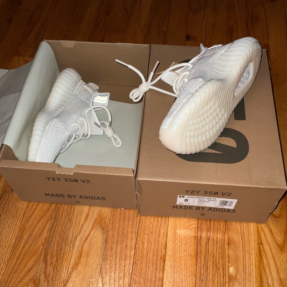 Adidas Yeezy 350 V2 Shoes Pure White / Bone NEW